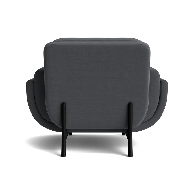 Regatta Chair, Performance Linen - Charcoal, Black
