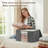6-Pack Foldable Clothes Storage Bins With Lids – Zippered Fabric Organizer With Clear Window And Reinforced Handles, Gray