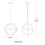 Luminaire suspendu sphérique 1 lumière DEL Kinetic, température de couleur 3500-30323386-30323387