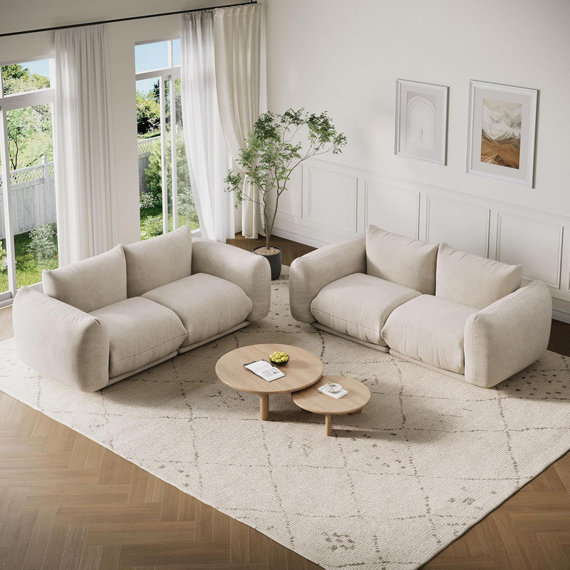 Canapé modulaire Chenille, Beige