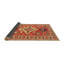 Tapis rouge/beige/bleu traditionnel Louissaint-220739313