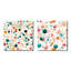 Chritina - Ensemble de 2 collages de formes carrées abstraites-102162025-102162027