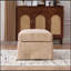 Banc rembourré en chenille avec rangement rabattable-130942306