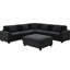 6 Chenille U Shaped Sectional, With Movable , Hidden Armrest Storage & Charging Ports For Warm Ambience Sectional Couch 6 Seats, Fabric, Storage, Cup Holders Elegant Living-168209924