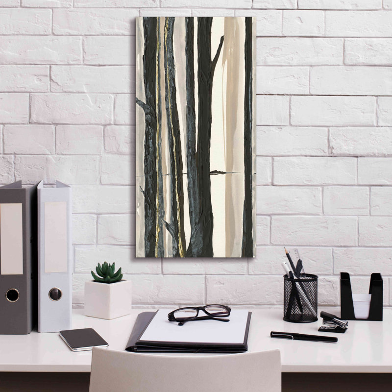 «Through the Trees I» par Chris Paschke, art mural sur toile, H 24 po x l 12 po x P 0,75 po