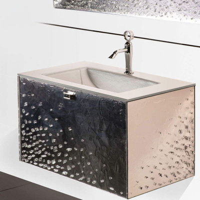 Aubin 31.5'' Single Bathroom Vanity with Glass Top
