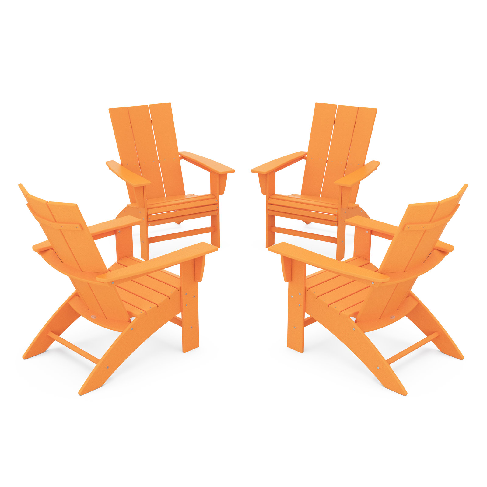 POLYWOOD® Modern Adirondack Chair, Tangerine