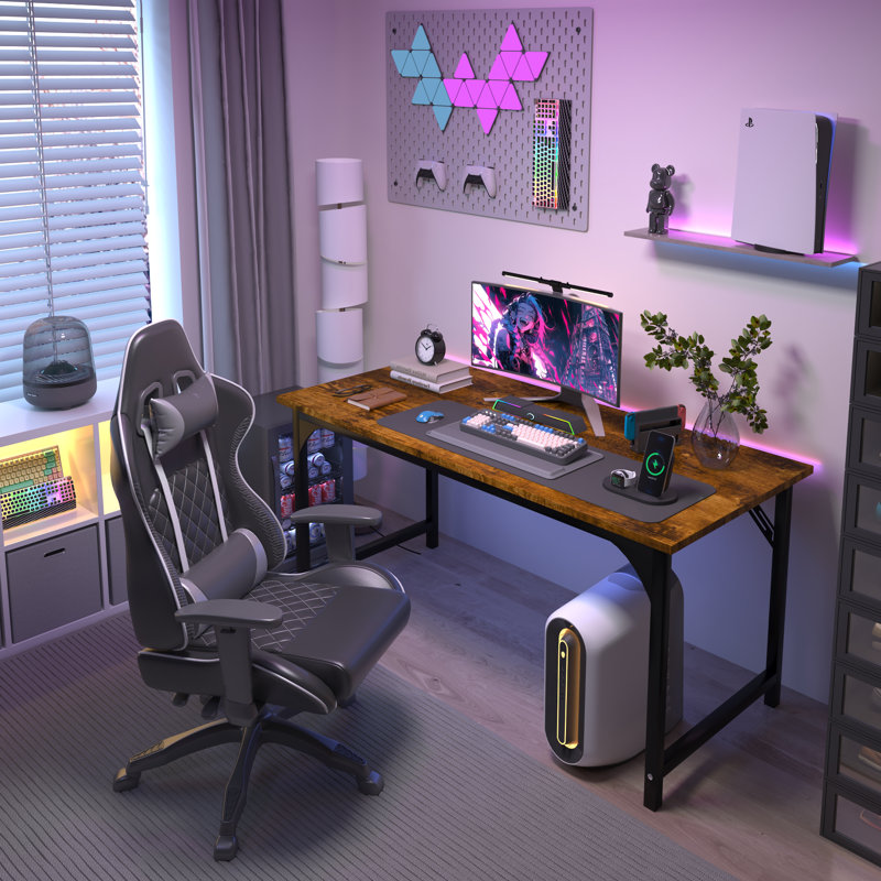 Bureau d'ordinateur, bureau de style simple et moderne pour le bureau personnel, bureau d'écriture pour étudiant, Rétro
