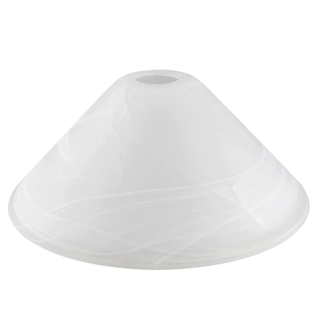 Glass Empire Lamp Shade ( Screw on ) in White Wrought Studio™