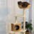 3 Tiers Cat Tree with Condons,Perch,Scratching Posts