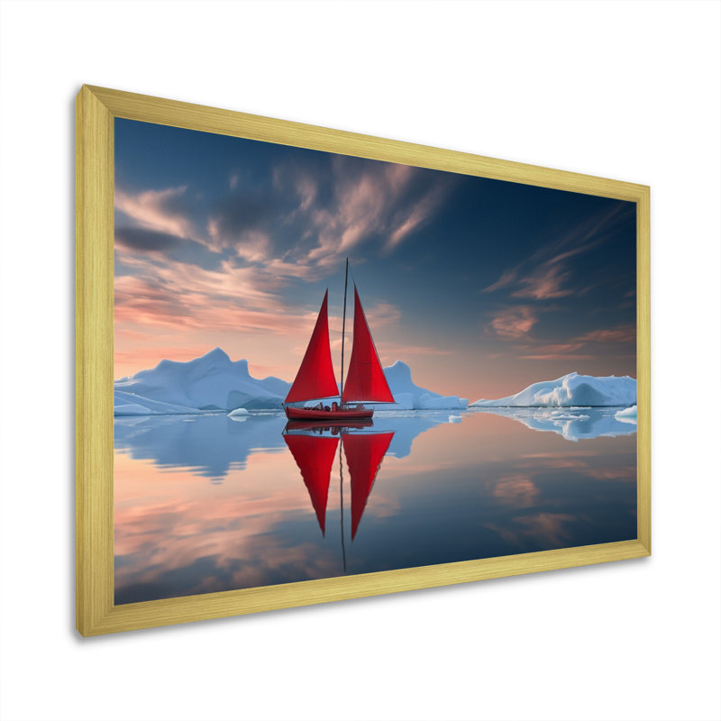 Altemos - reproduction sur toile, H 12 po x l 20 po x P 1 po, Cadre doré à une seule photo