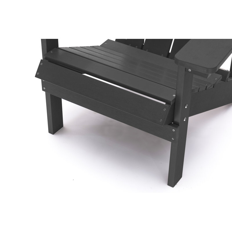 Chaise Adirondack classique Boston, Noir, noir, noir, noir