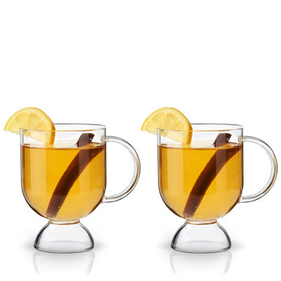 Ensemble de grandes tasses à café irlandaises 2 pièces Raye