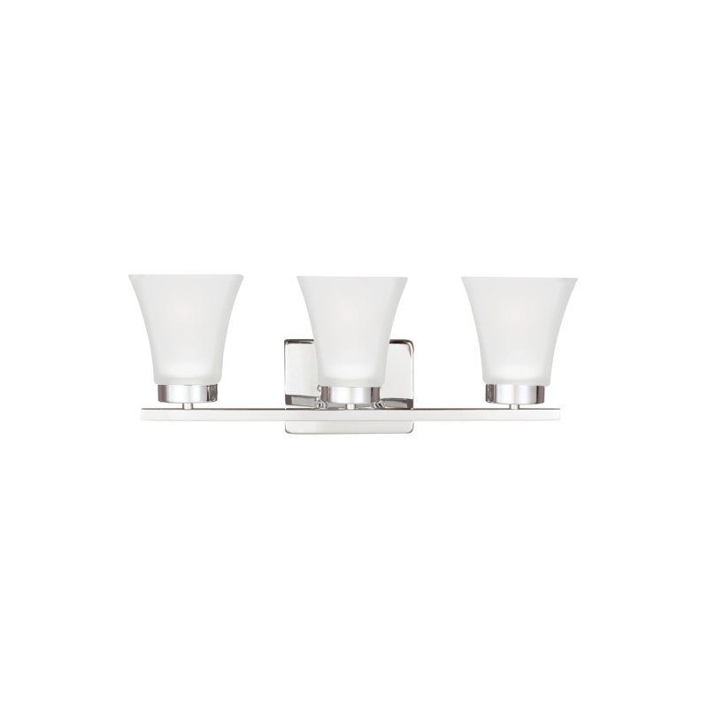 Bayfield Three Light Wall / Bath from Generation Lighting , Chrome, Yes