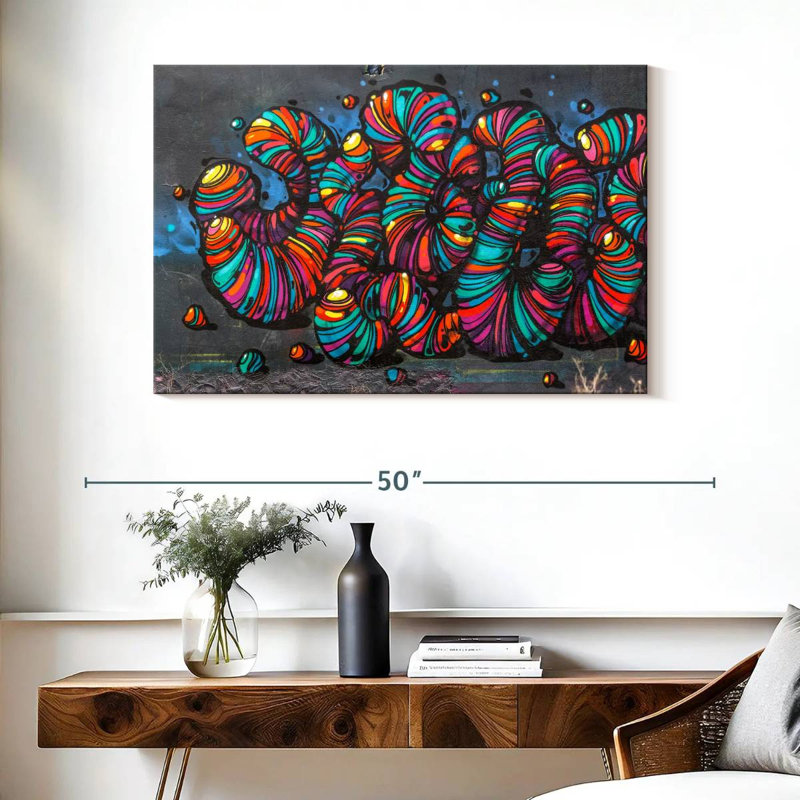 Brampt Street Worms, 26" H x 39" W