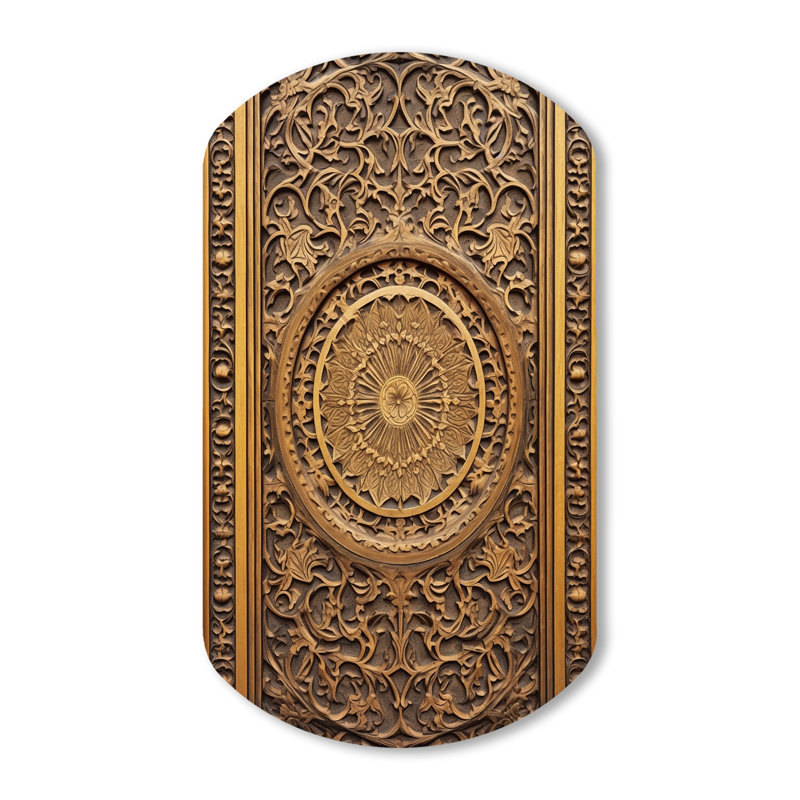 Lavada - porte de ferme cylindrique en métal, sculpture murale asymétrique en métal, H 43 po x l 23 po