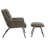 Caicedo Fabric Upholstered Accent Chair with Ottoman-1287311467