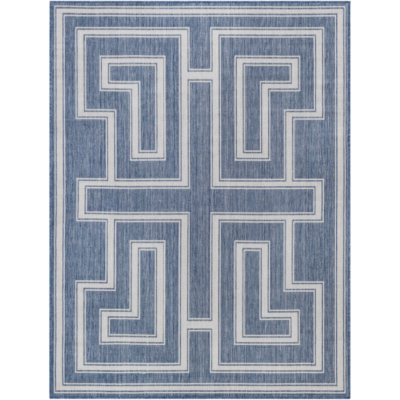 Digeronimo Geometric Indoor / Outdoor Rug, Runner 2'7" x 7'3"