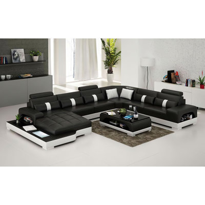 Arieta Upholstered U-Shaped Sectional