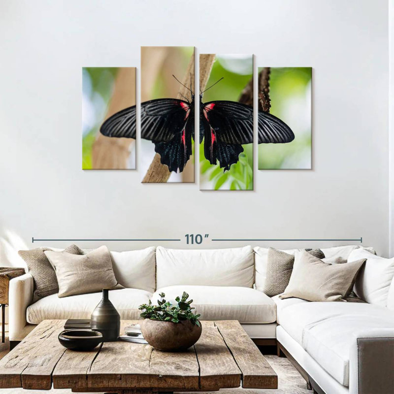Brampt Swallowtail Butterfly, 48" H x 75" W