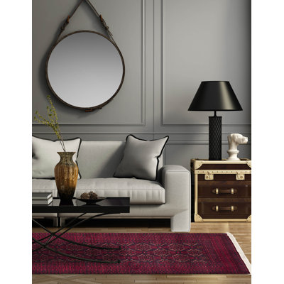 Tapis rouge Teimani 3 pi 7 po x 6 pi 4 po