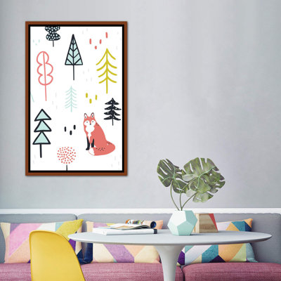 Fox Forest II par Victoria Borges - impression d'art graphique