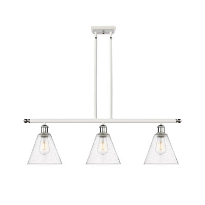 Luminaire suspendu linéaire à 3 lumières pour îlot de cuisine Angelissa