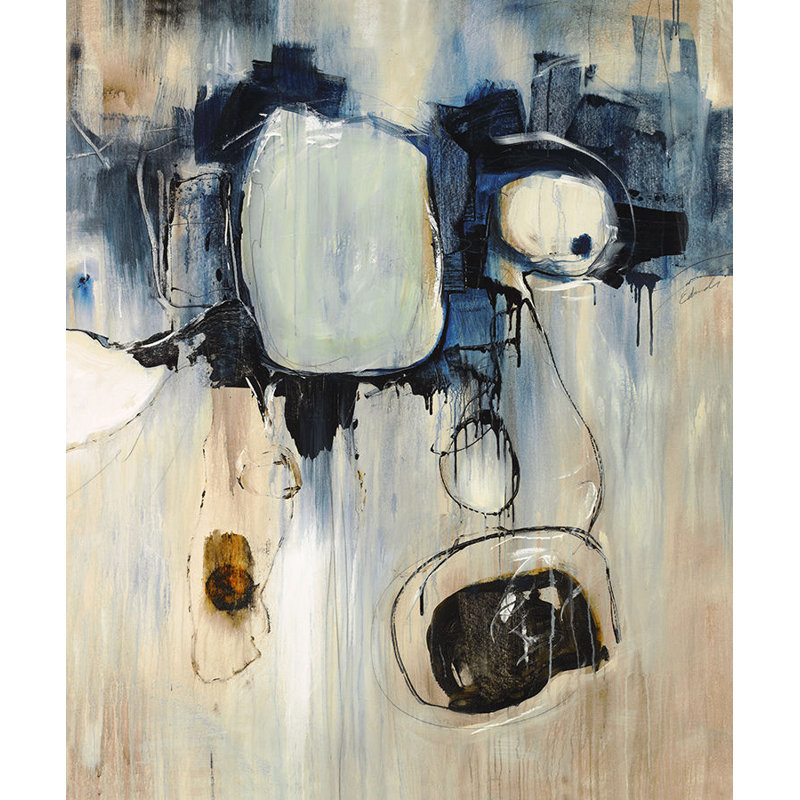 Blue Dawn Print, 60" H x 50" W, Marble Glaze