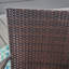 Chaise empilable en osier PE, 4 pièces