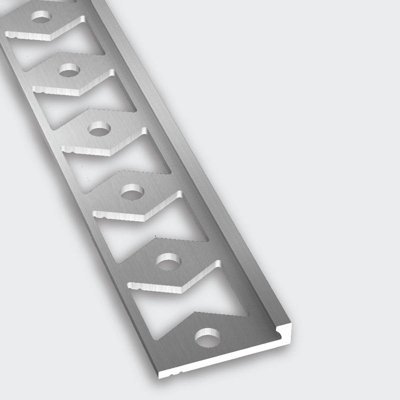 Aep-a-030-a1-p, embout en aluminium sans lèvre, planchers de 3 mm, poinçonné