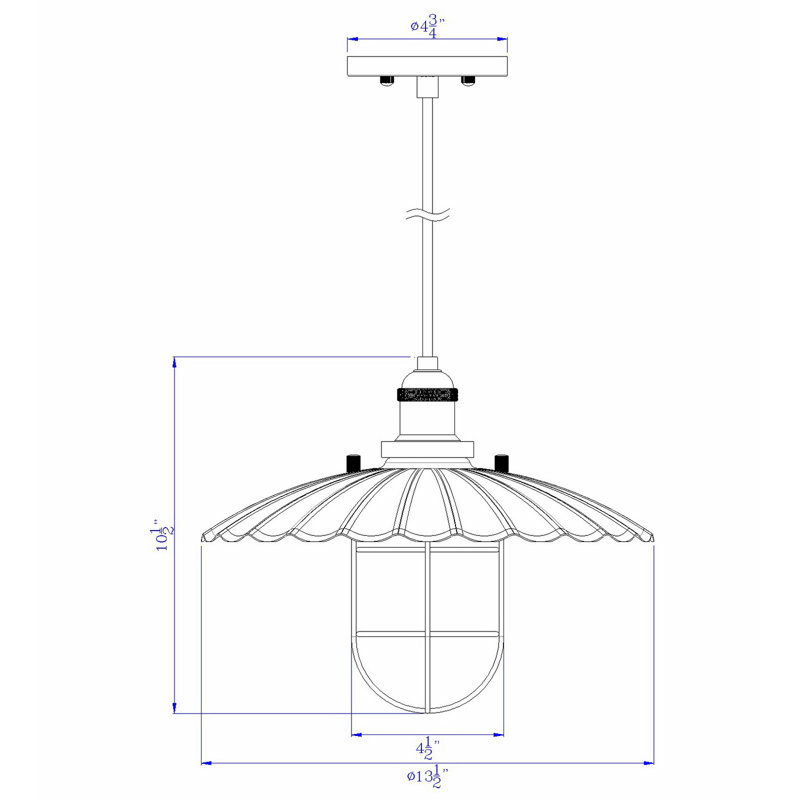 Pasadena 1 - Light Bronze Unique/Statement Pendant