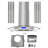 Cosmo 36 in. Lumin Collection Ducted Island Range Hood, Soft Touch Controls, Permanent Filters, LED Lights, Stainless Steel 668ICS Series