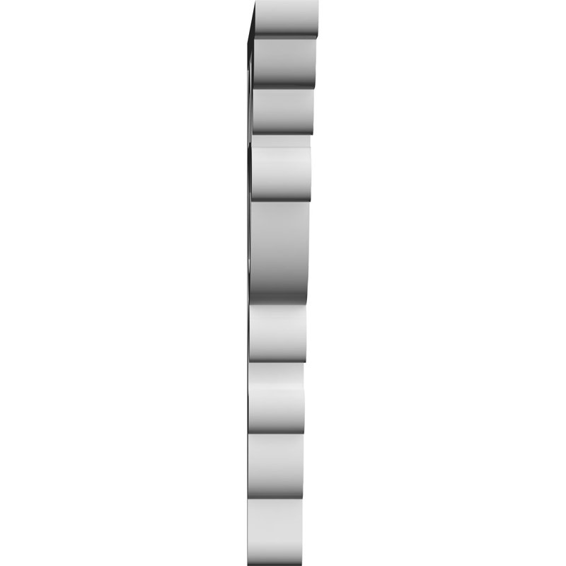 Austin Architectural Grade PVC Bracket, 6" H x 0.63" W x 4" D