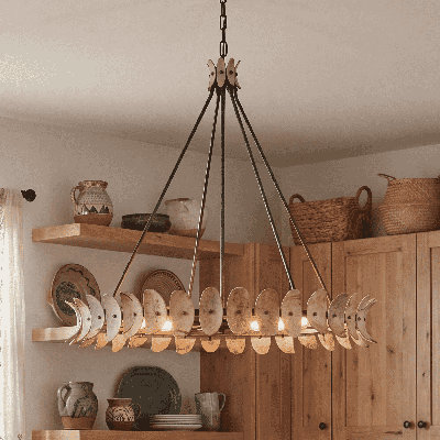 Lustre fantaisie à intensité variable 8 lumières Monarch