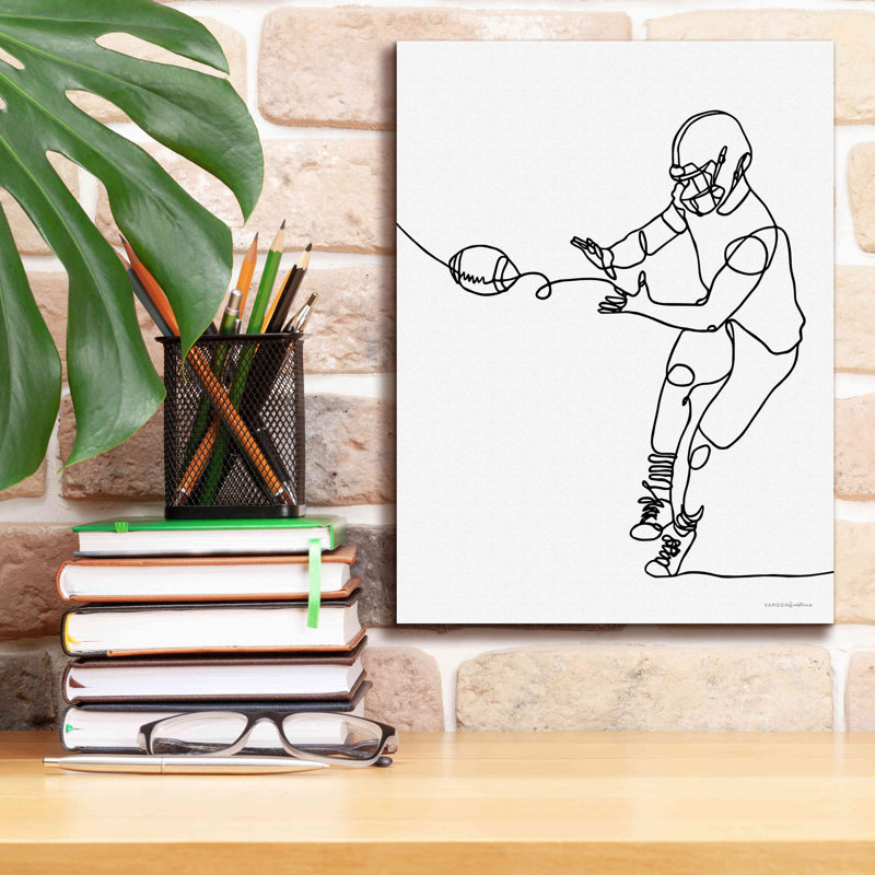 Ivy Bronx «Catch» par Kamdon Kreations, estampe numérique sur toile, H 16 po x l 12 po x P 0,75 po