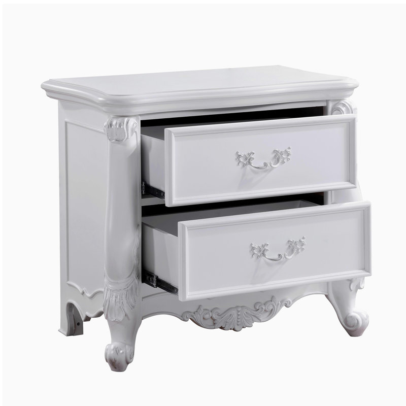 Latisha White Gloss Bedside Table