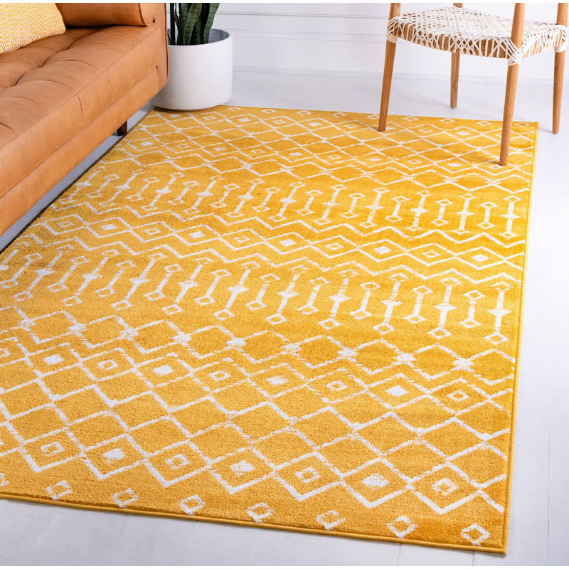Tapis contemporain Aemtenan couleur moka, Rectangle 4 pi x 6 pi