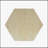 MGO Hexagonal Archaistic Side Table with Vintage Charm and Versatile Use