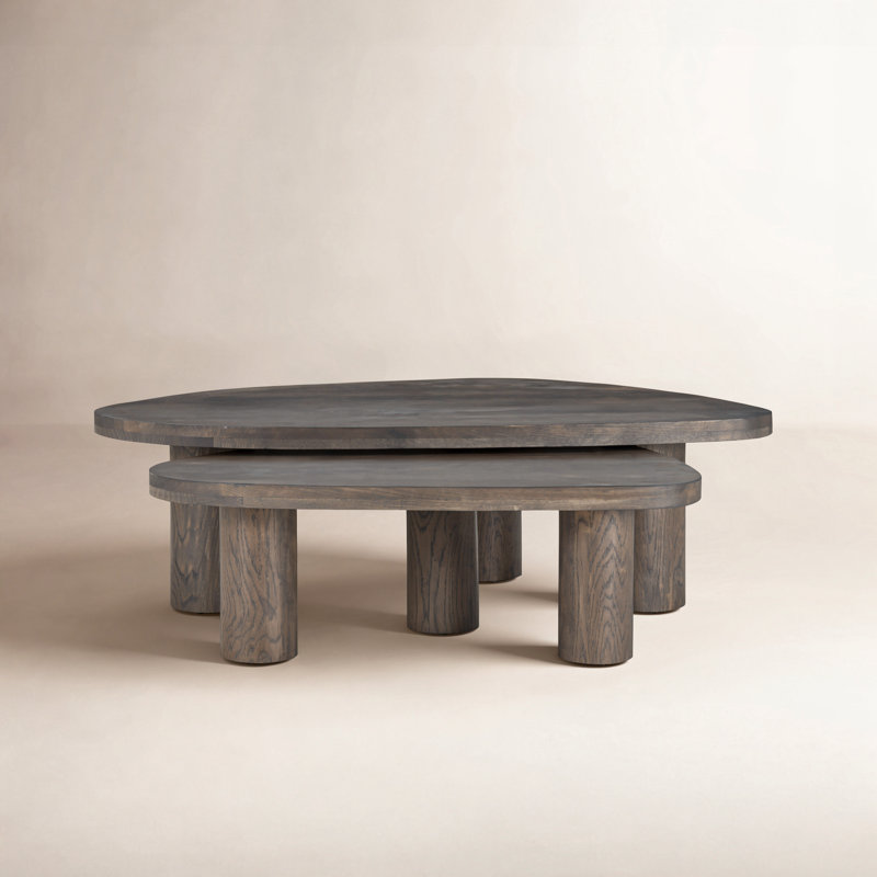 Moraga Hurtt Coffee Table Set, Gray Tobacco Oak