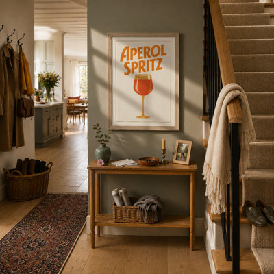 Aperol Spritz Vintage Retro - Framed Print