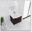 Meuble-lavabo de salle de bain avec lavabo en résine, portes à fermeture douce, conception à fixation flottante-428271802