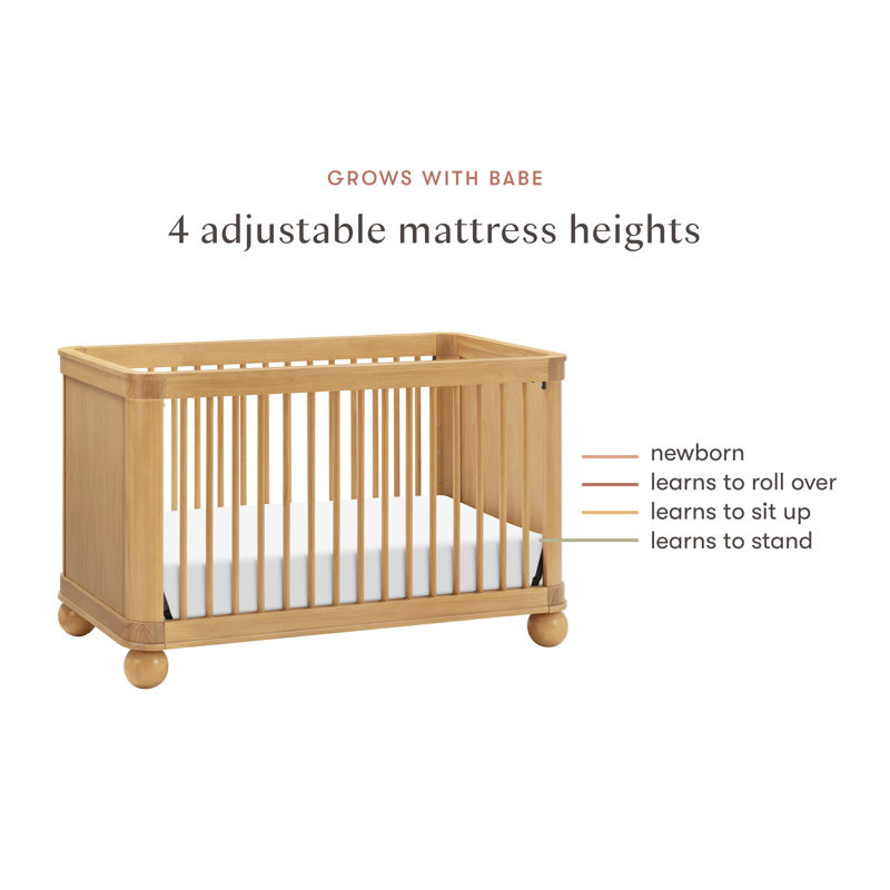Crosby 3-in-1 Convertible Crib, Honey