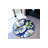 Dark Blue Flower And Leaf Detailed Woven Base Modern Decorative Carpet-303724104