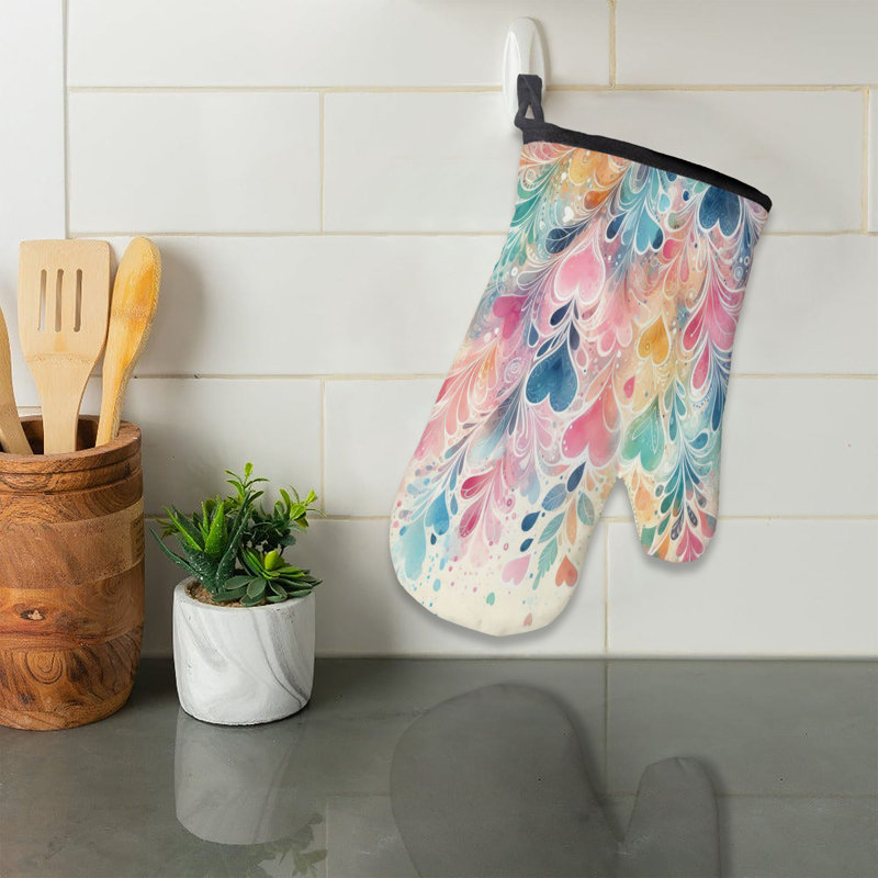 Couvre-lit en coton Love Splatter