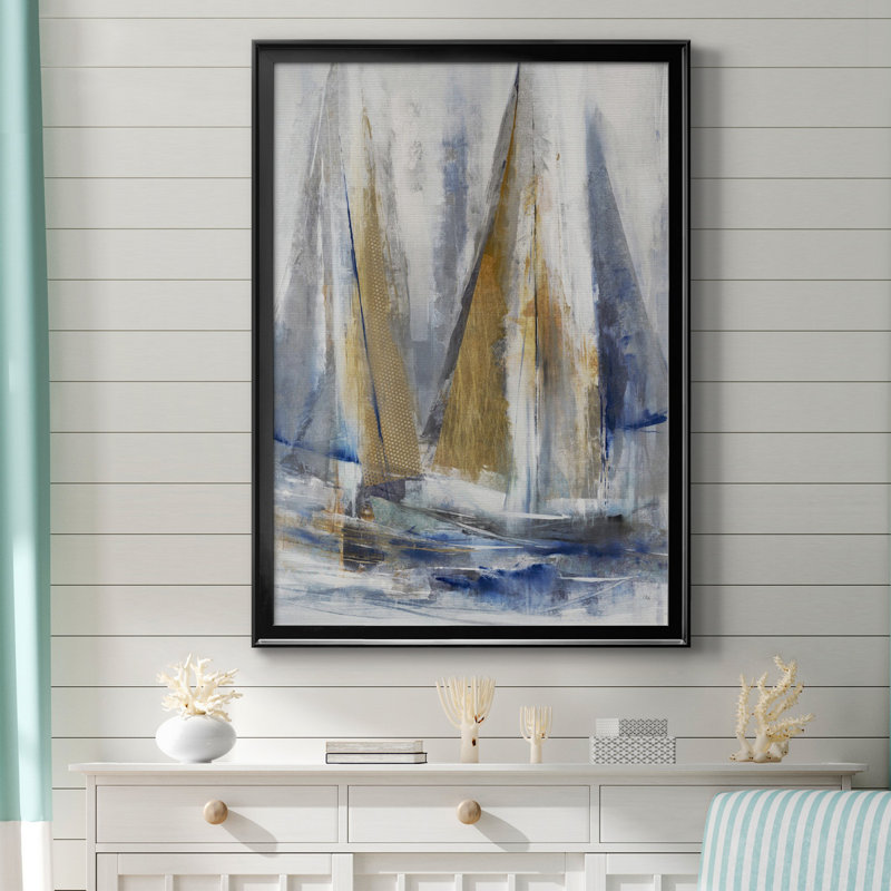 Croisière sur toile de qualité supérieure - prête à être accrochée, Toile encadrée noire, H 26,5 po x l 36,5 po x P 1,5 po