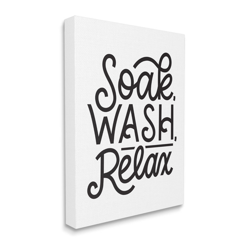 Soak Relax, Plaque murale, H 30 po x l 40 po