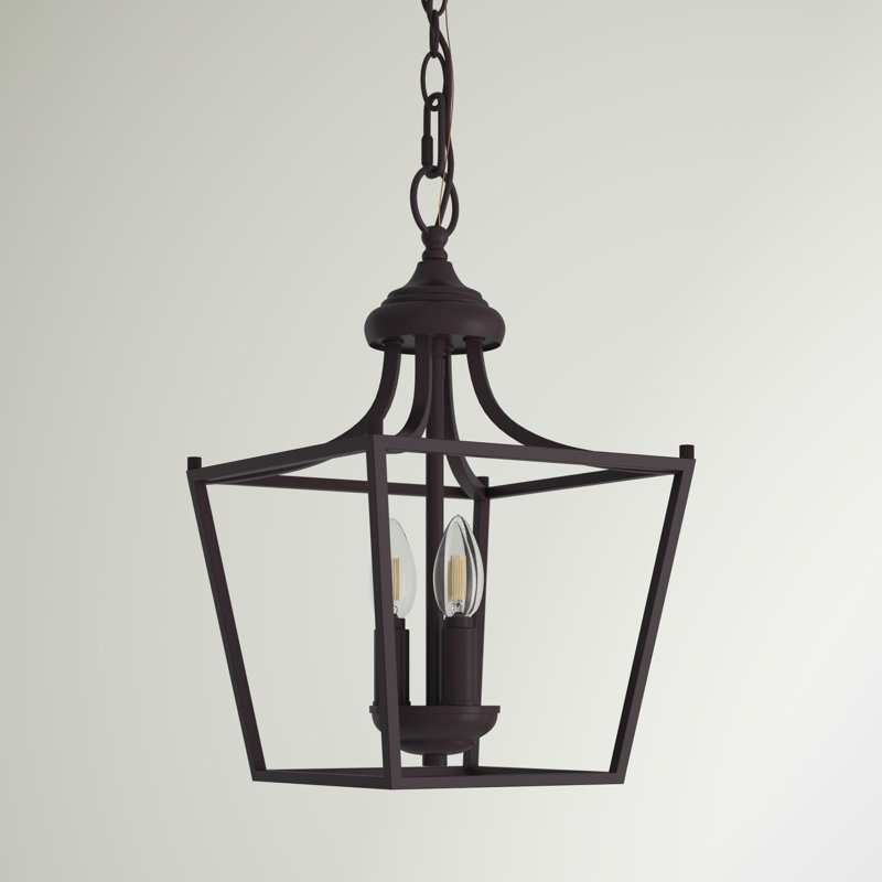 Luminaire suspendu géométrique à 3 lumières Argomaniz, Bronze huilé
