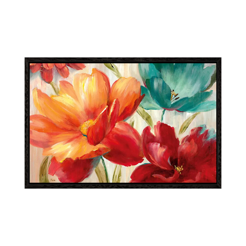 Avalon Garden 1 Piece Painting on Canvas, 101.6 cm H x 66.04 cm W, Black Framed