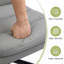 Chaise de bureau grise à pieds croisés, chaise de bureau ergonomique avec support lombaire, chaise d'ordinateur pivotante réglable pour le bureau à domicile et le bureau-249653469