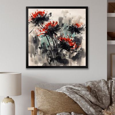 Ruthellen " Blurred Red Flower "